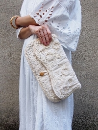 embroidery clutch bag