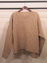 LAMBS WOOL ALAN KNIT PULLOVER