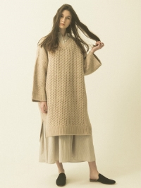 LAMBS WOOL KAFTAN DRESS