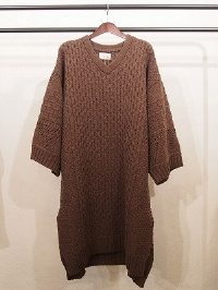 LAMBS WOOL KAFTAN DRESS