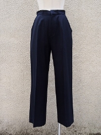 Wool Blend Stretch Pants/navy